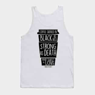 Turkish coffee proverb Tank Top